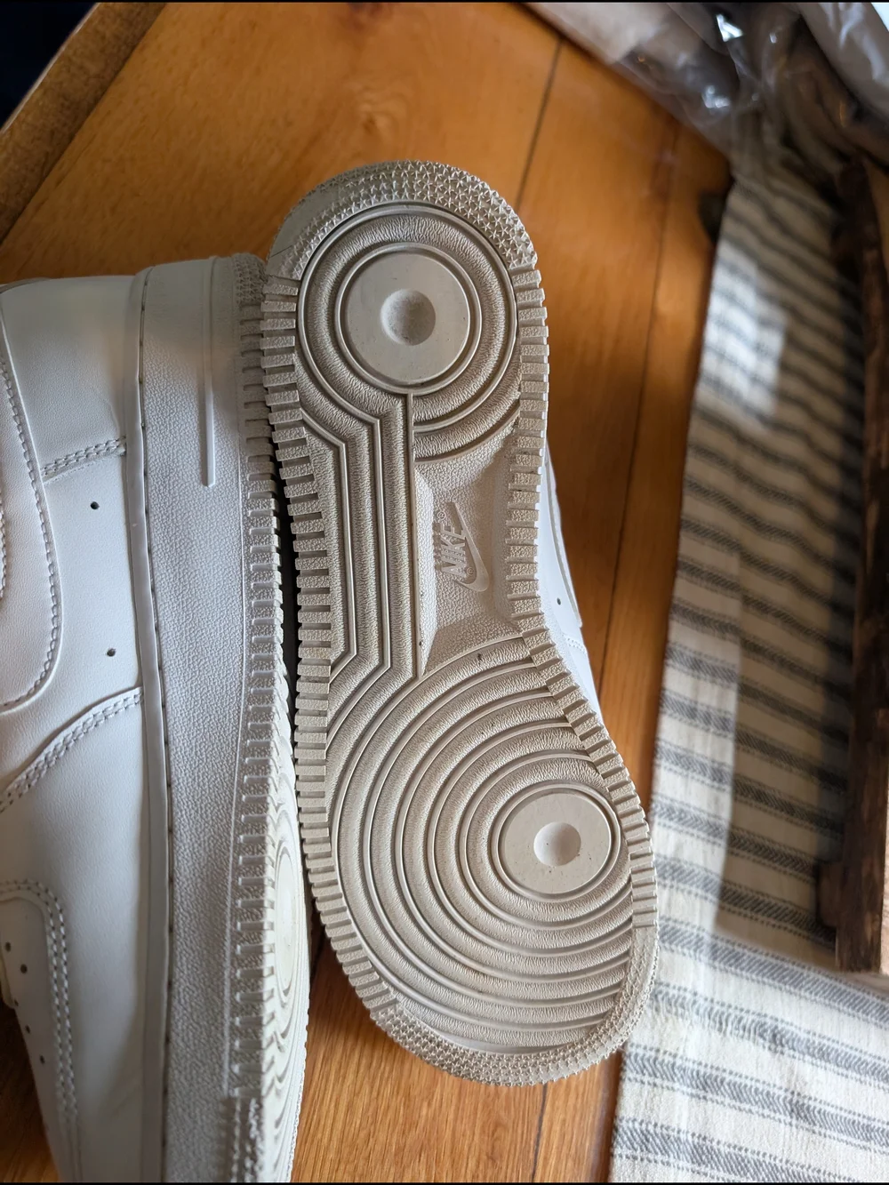 Nike White Leather Low-Top Sneakers